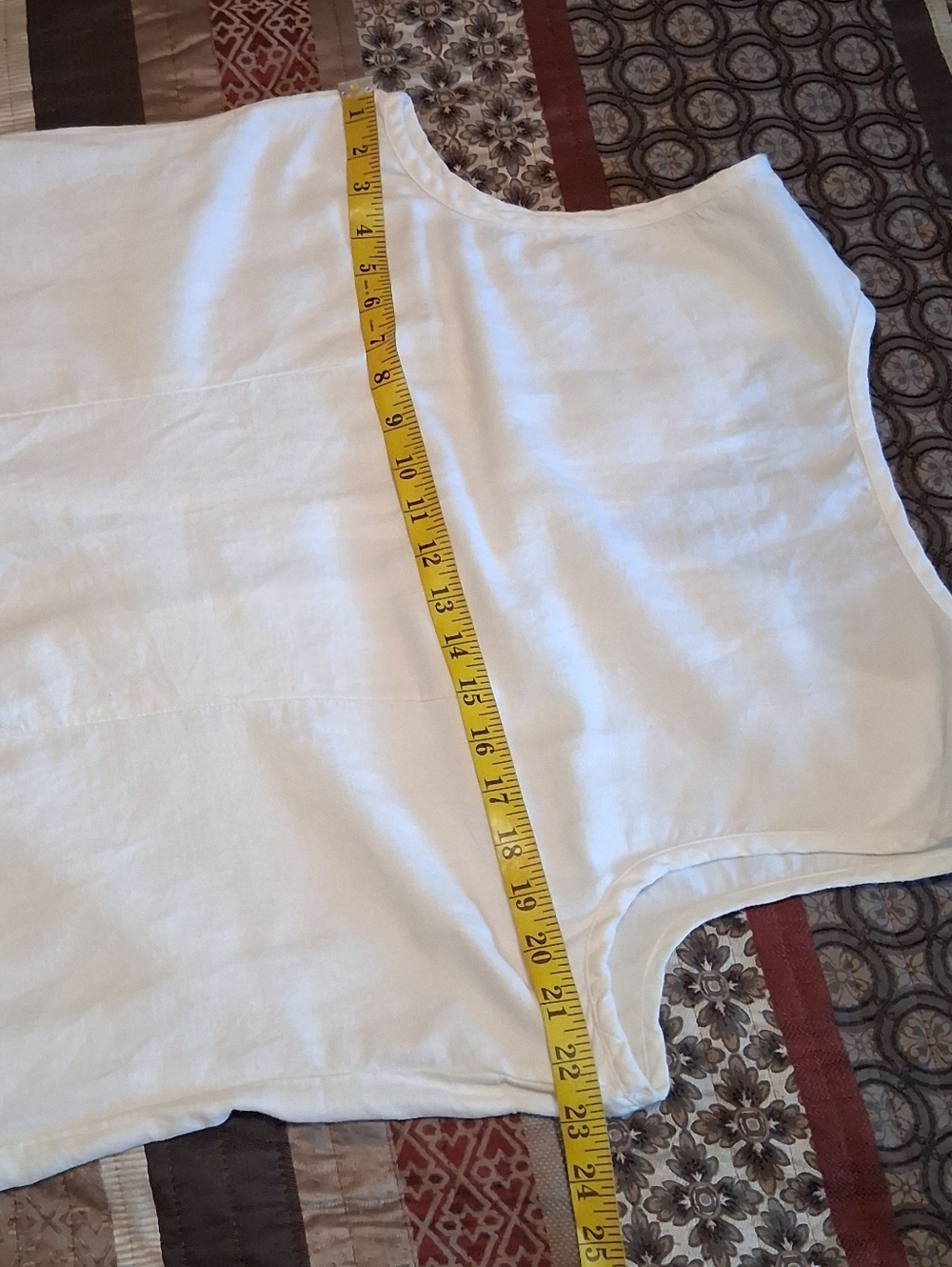 Tommy Bahama‎ Summer Dress Linen Cotton Blend Embroidered Resort SzXL White - Picture 8 of 11